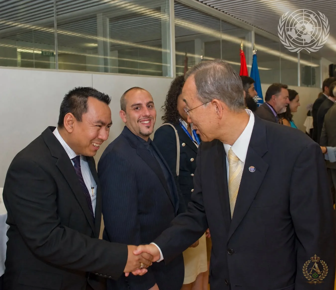 Aung Naing Oo at a United Nations event