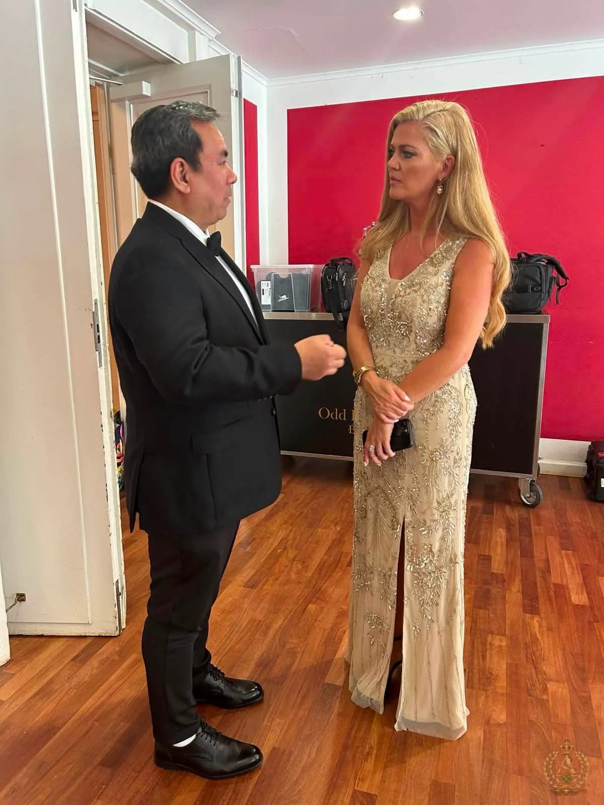 Aung Naing Oo in conversation at a Napoleon Hill Institute event