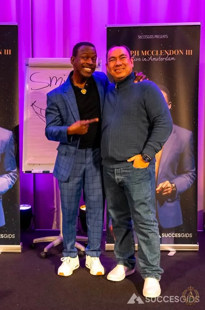 Aung Naing Oo at a personal development event