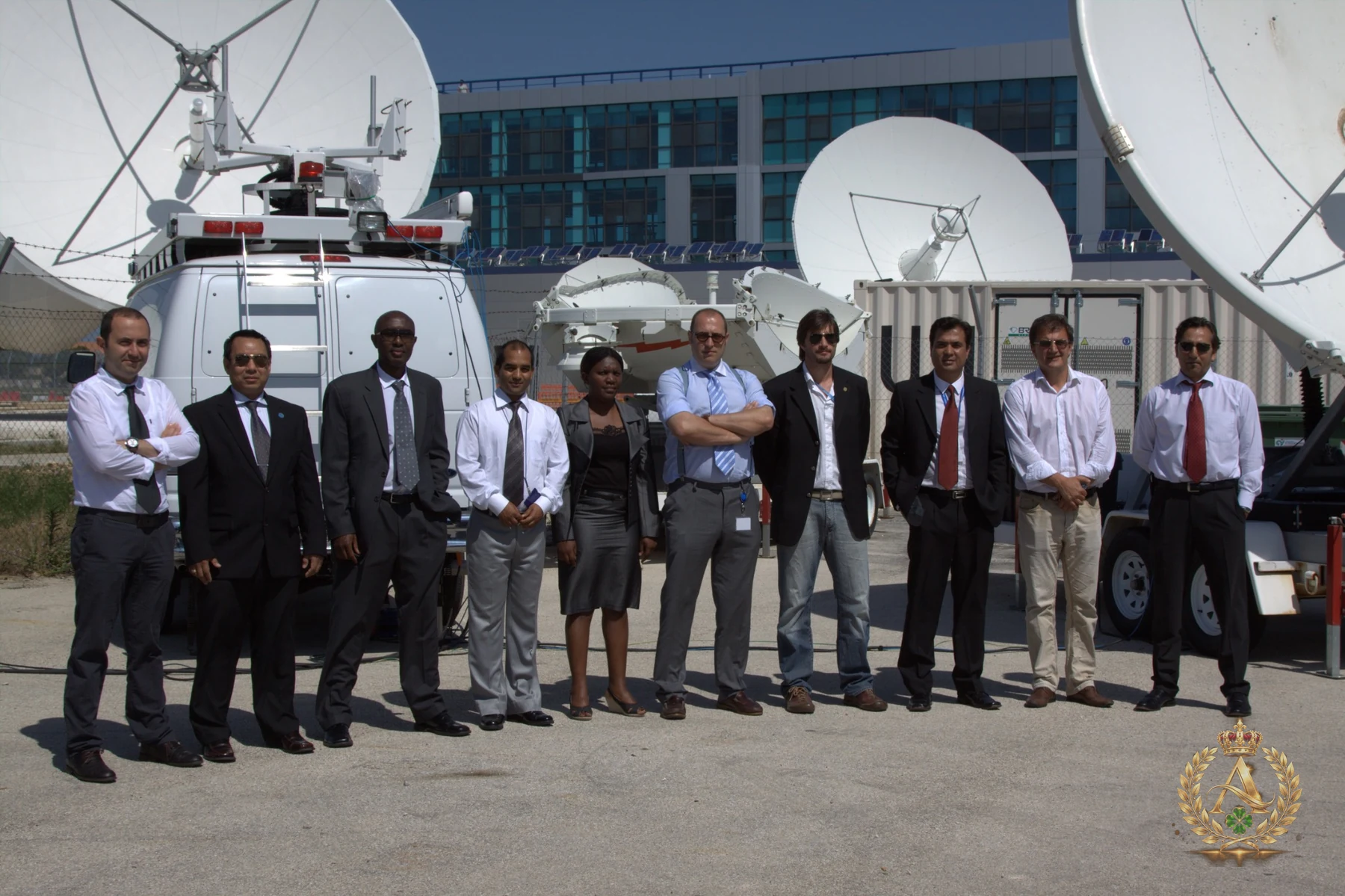 Aung Naing Oo with the ICT Rapid Deployment Expert Team at the United Nations Global Service Centre in Brindisi, Italy